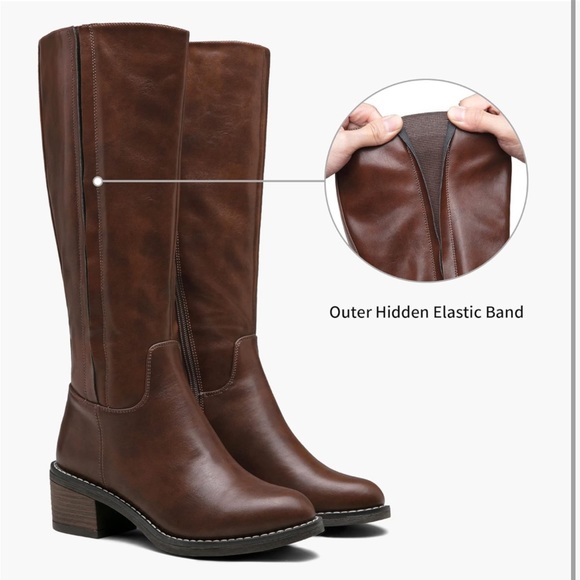 Jeossy Women's👱🏽♀️9661 Knee High Riding Boots👢Sz 11 - Picture 9 of 14